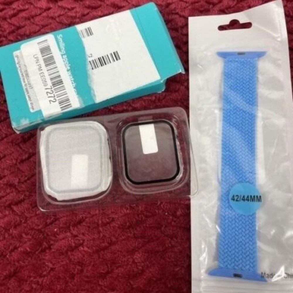 JW2 Smiling APPLE WATCH Case X0032G0P87 Apple Watch 44mm & Nylon Watch Strap